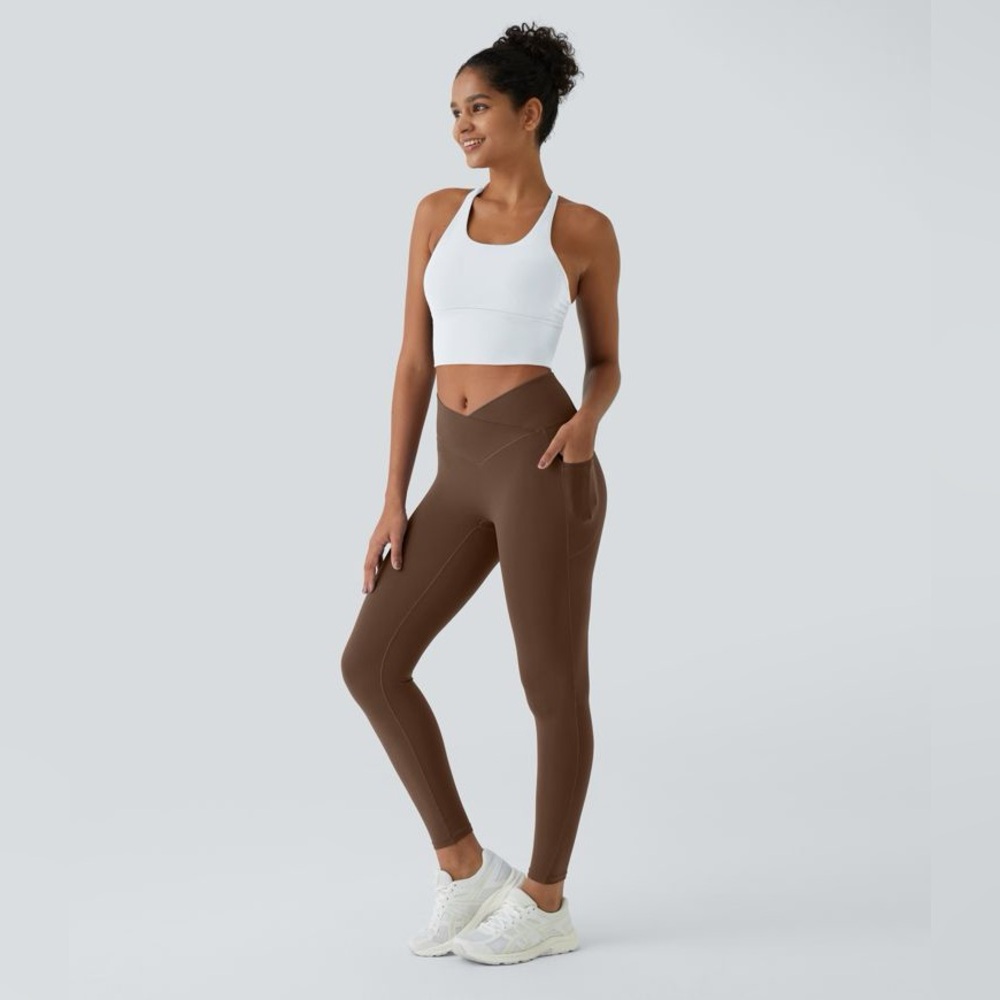 Halara Softlyzero Crossover Pockets Leggings Larg… - image 1